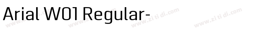 Arial W01 Regular字体转换